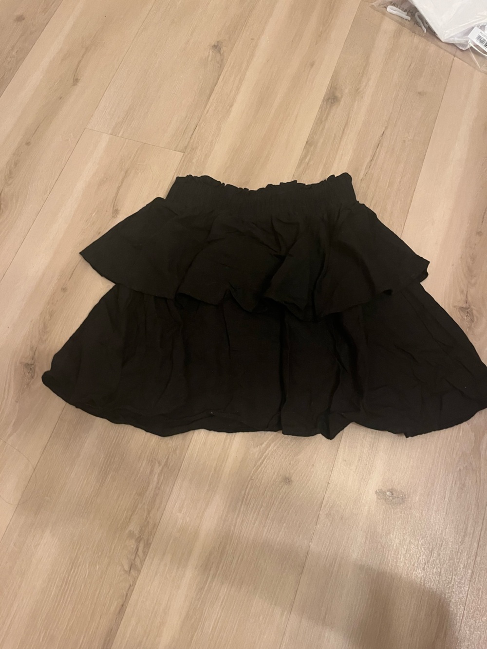 Princess Polly Black Tiered Ruffle Skirt